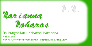 marianna moharos business card